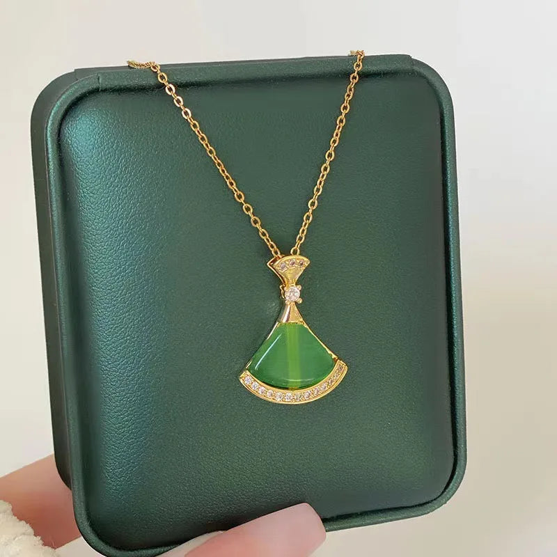 Luna Zircon Crystal Necklace