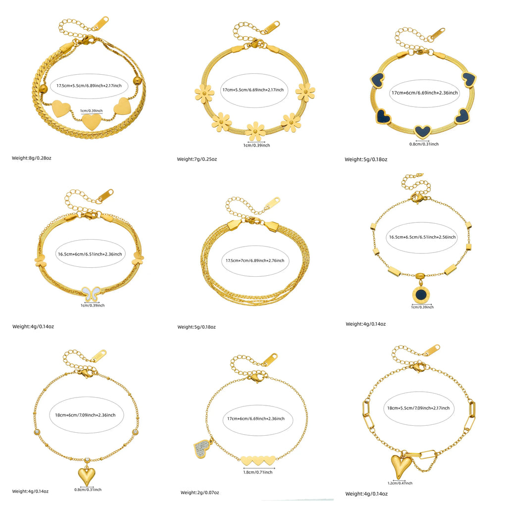 Heart Zircon Bracelet