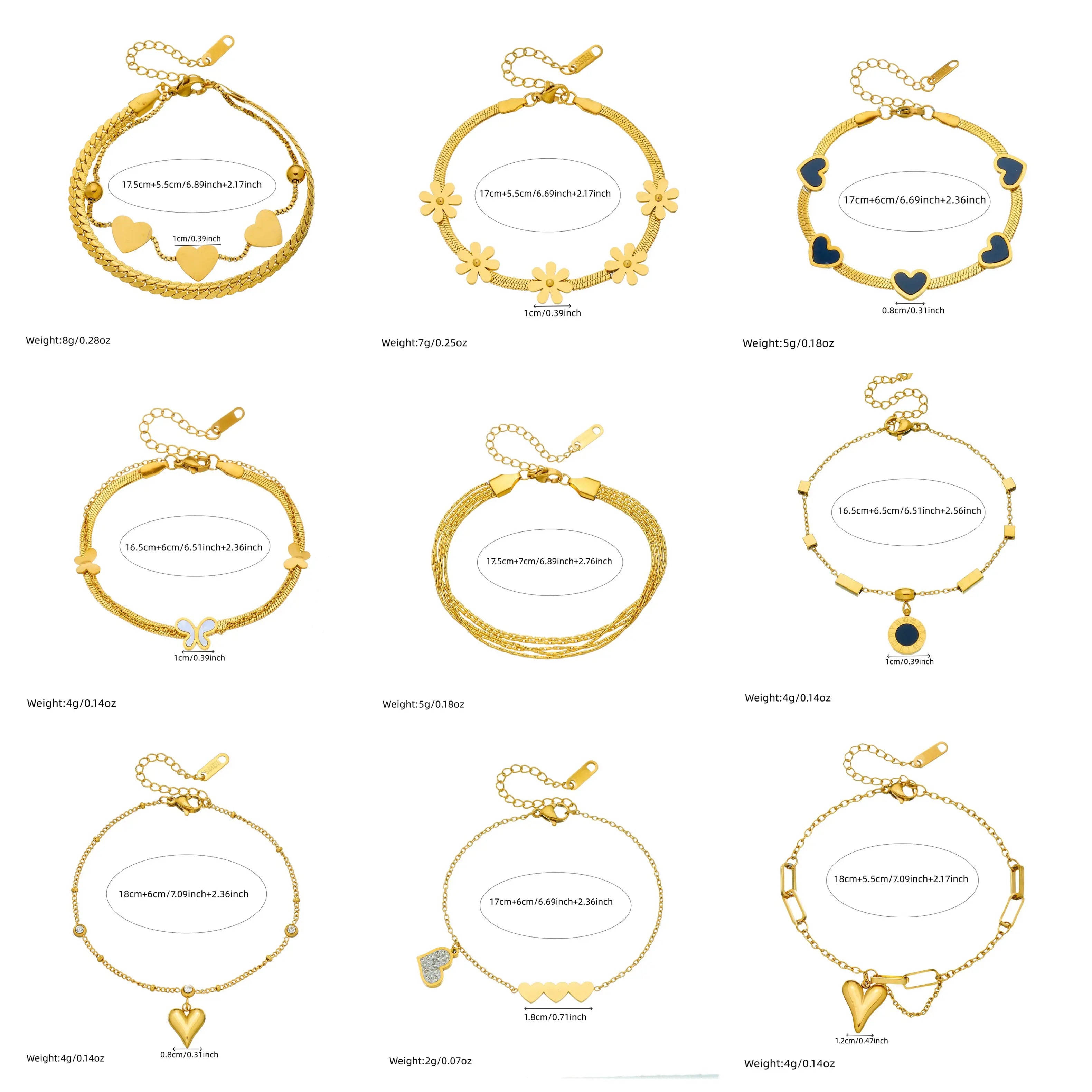 Heart Zircon Bracelet