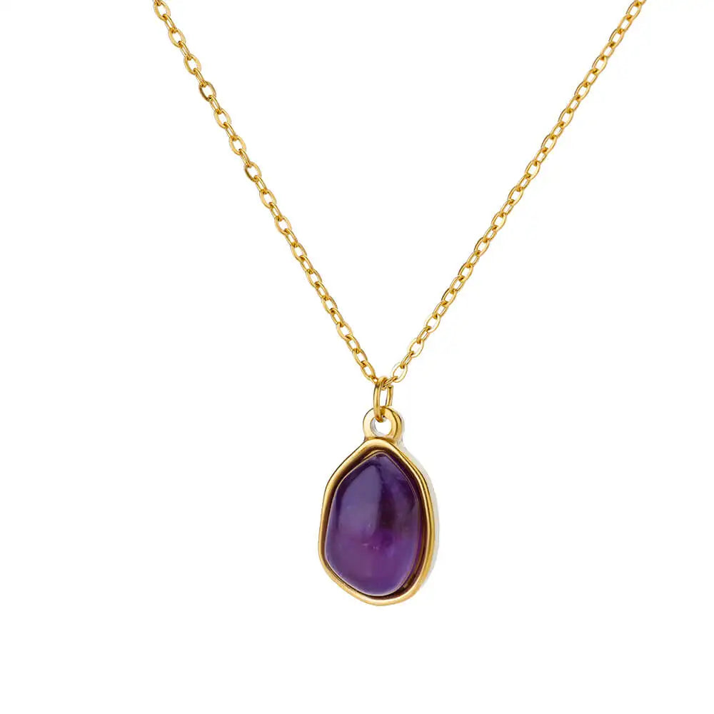 Luna Opal Oval Necklace