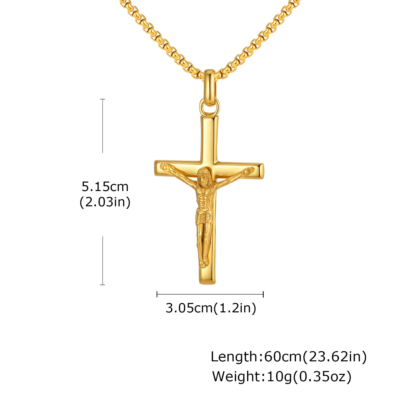 Luxury Stainless Steel Cross Necklace