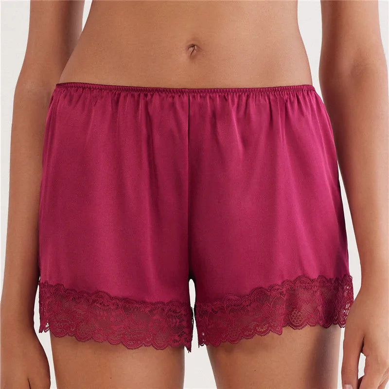 Satin Lace Shorts