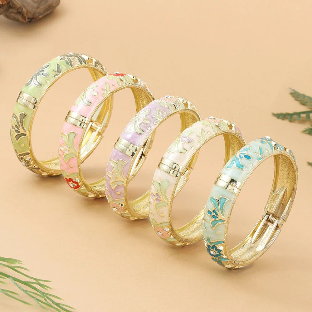 Luxury Enamel Cloisonné Bangle