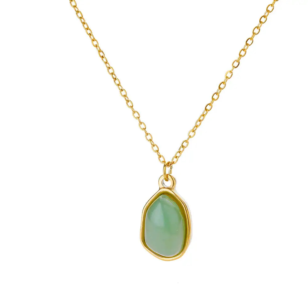 Luna Opal Oval Necklace