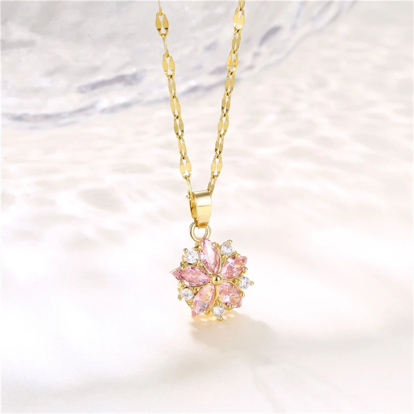 Luna Zircon Crystal Necklace