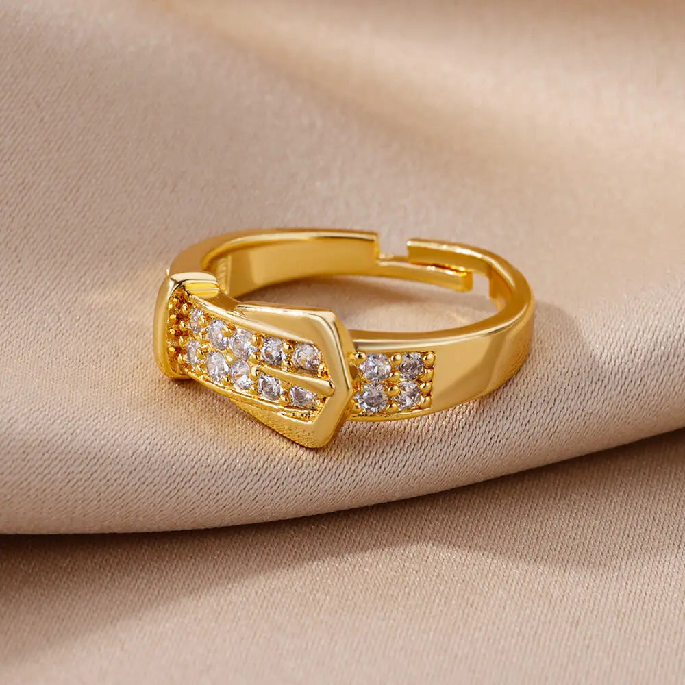 Zircon Belt Ring