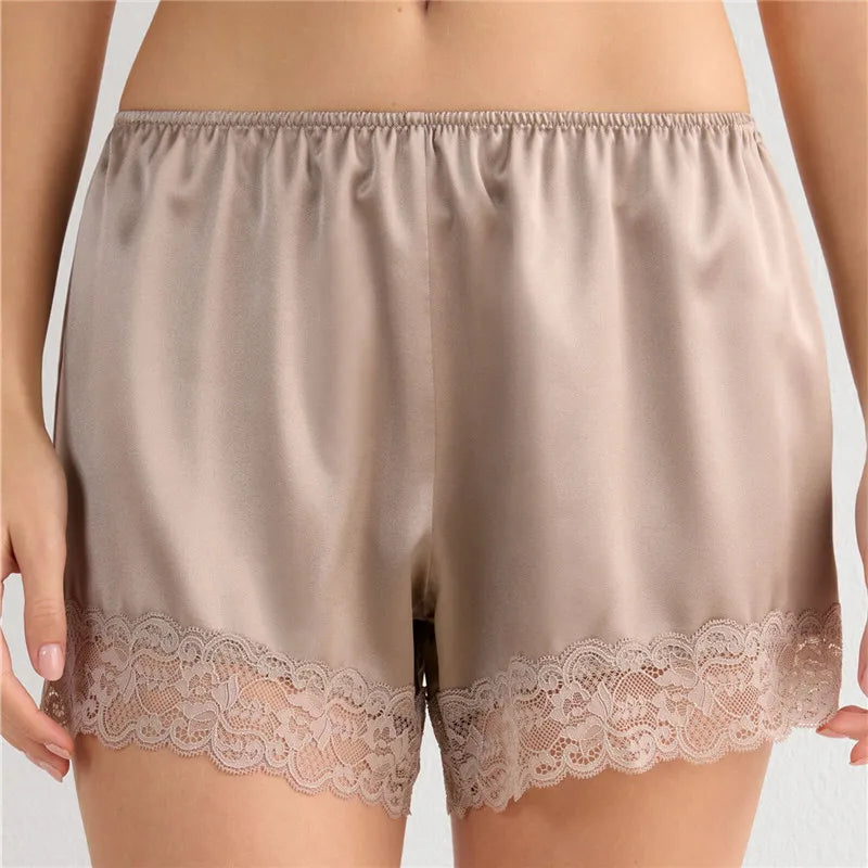 Satin Lace Shorts