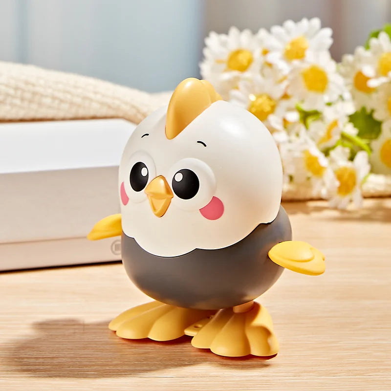 Clockwork Walking Chick Toy – Cute Wind-Up Animal with Pull Chain