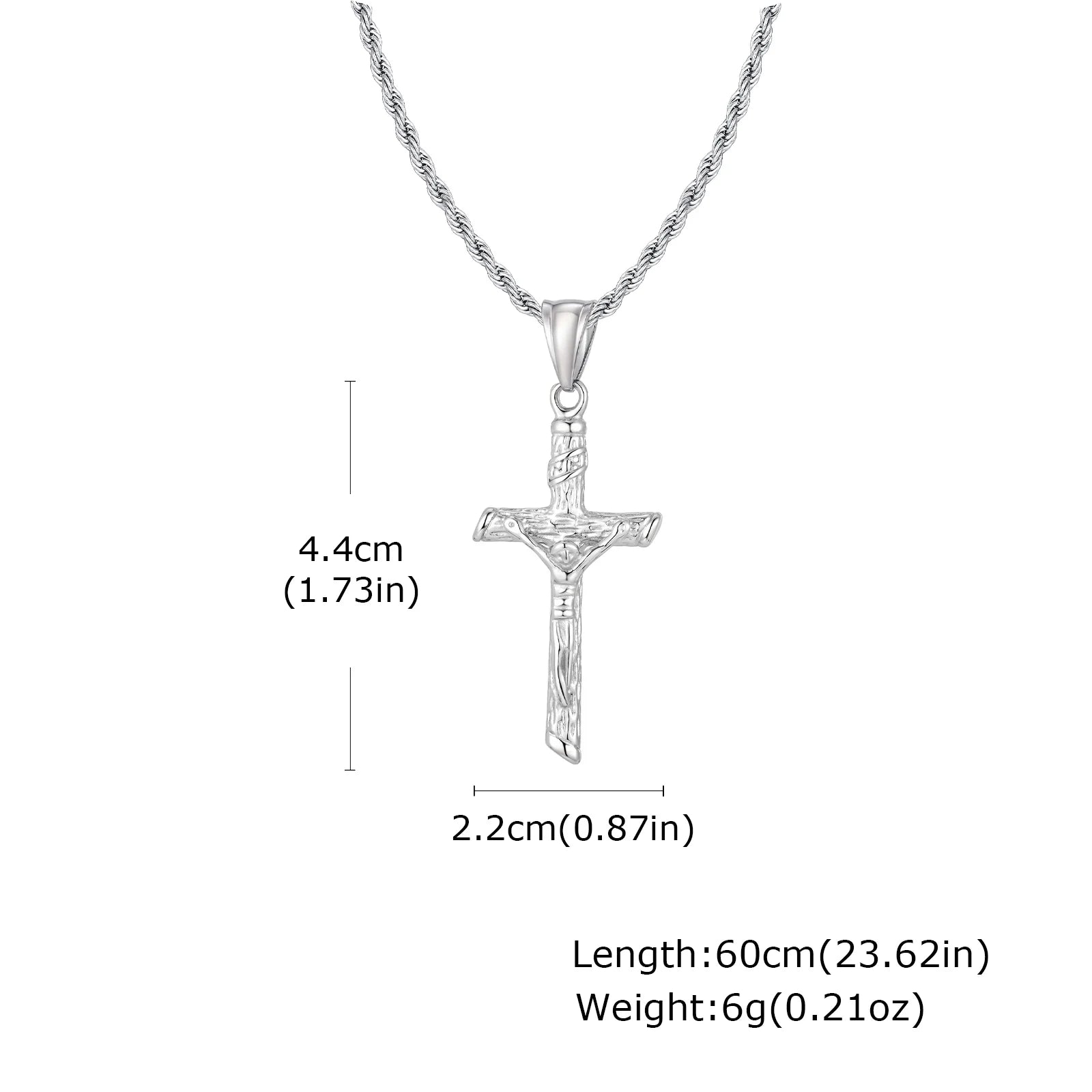 Luxury Stainless Steel Cross Necklace