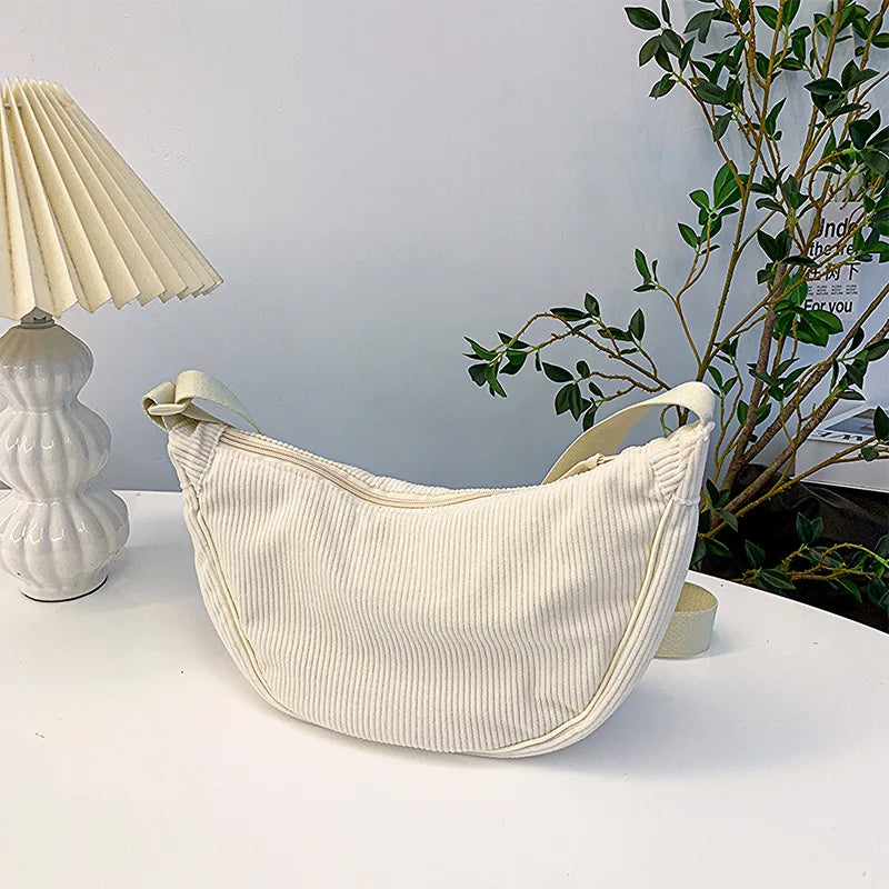 Luna Corduroy Hobo Bag
