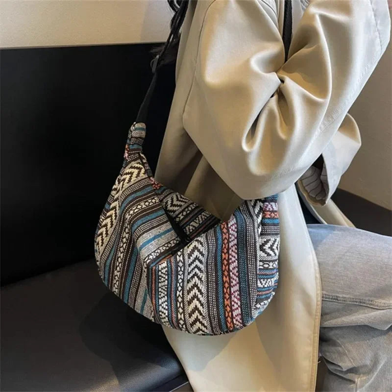 Tribal Stripe Crossbody Bag
