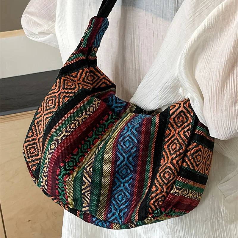 Tribal Stripe Crossbody Bag