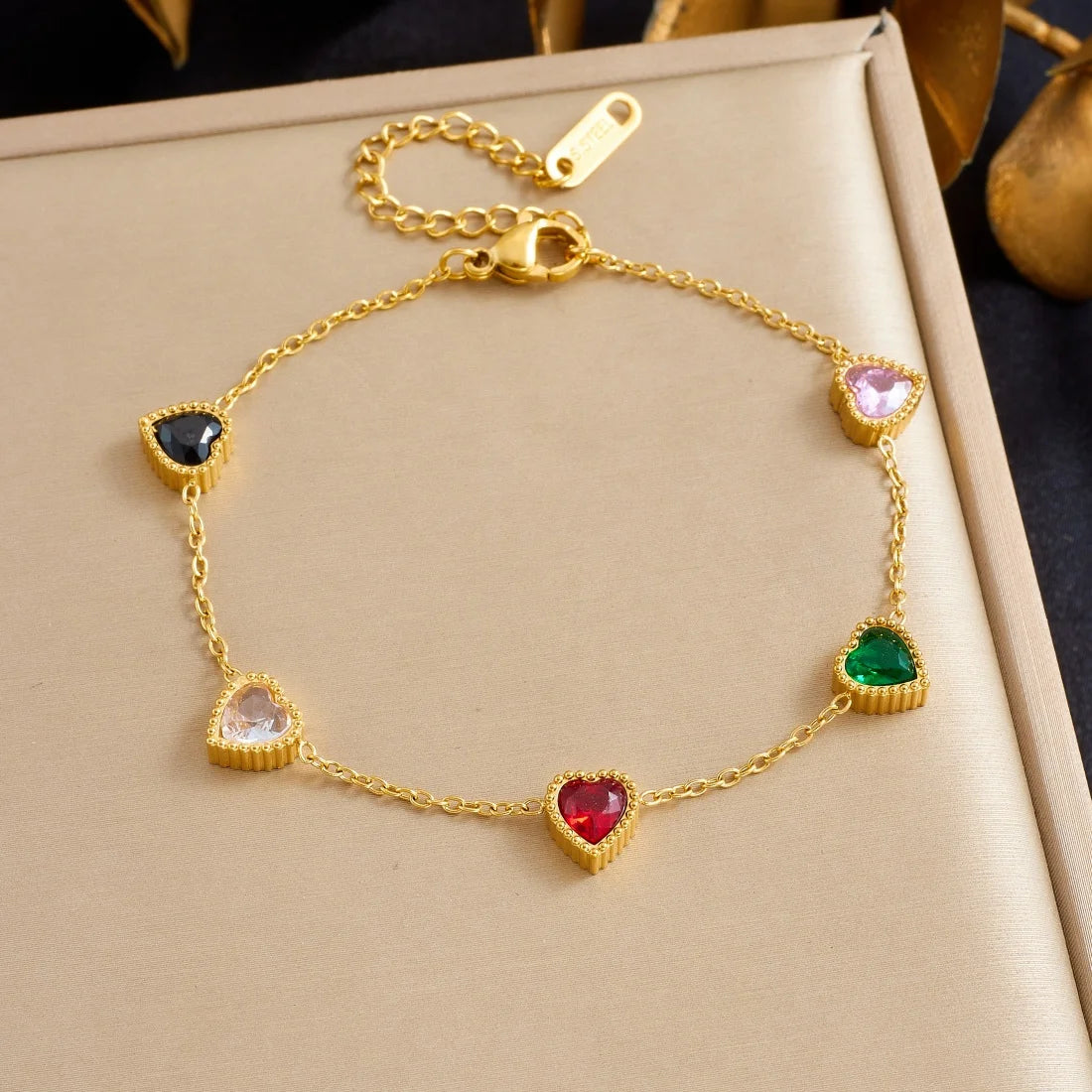 Heart Zircon Bracelet