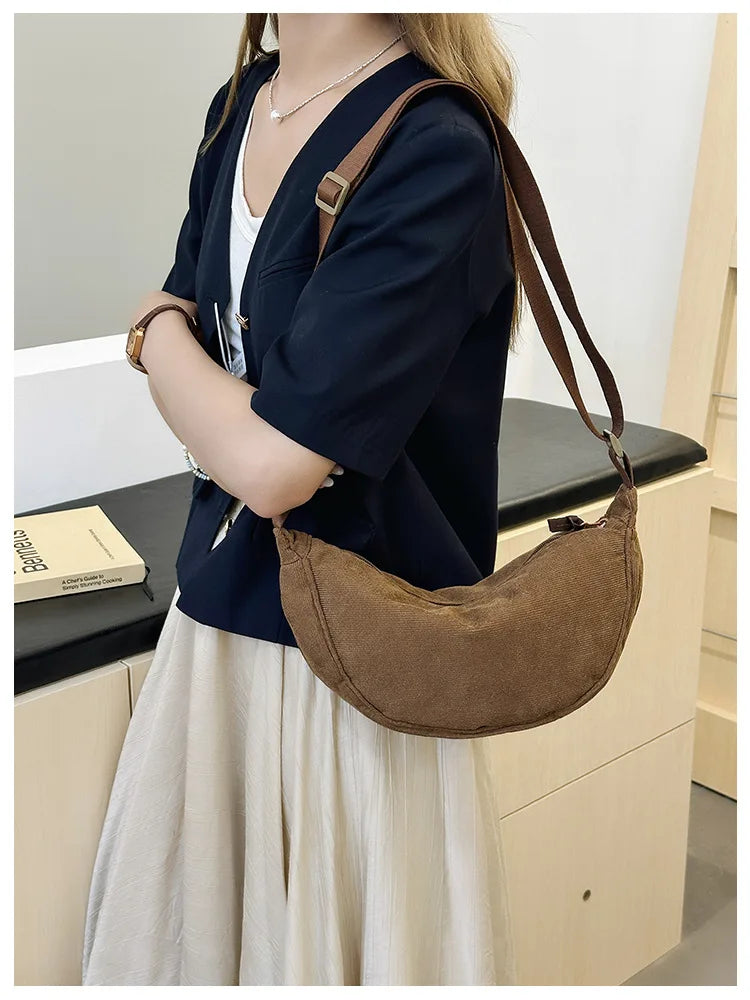 Luna Corduroy Hobo Bag