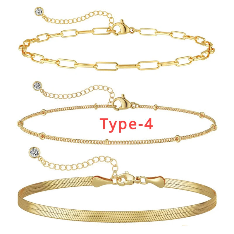 Gold Bracelet Set